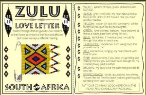 Zulu beaded love messages decoded