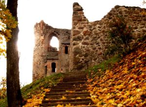 Ruined castle in Latvia